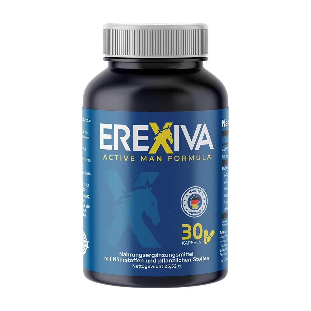 Erexiva Active Man Formula, boîte de 30 gélules