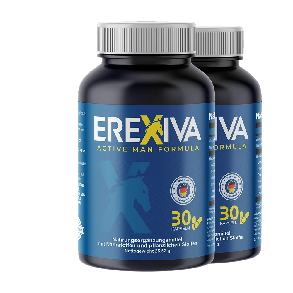 Deux boîtes d'Erexiva Active Man Formula