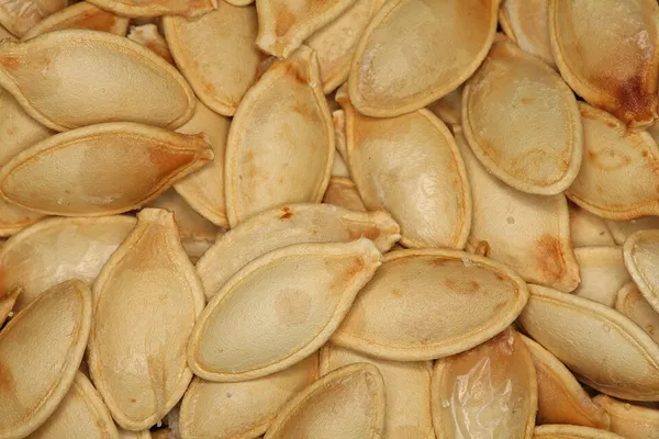 Close-up of pumpkin seeds, a food source of zinc