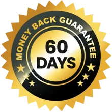 60-day money-back guarantee seal