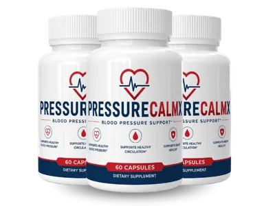 Three bottles of PressureCalmX